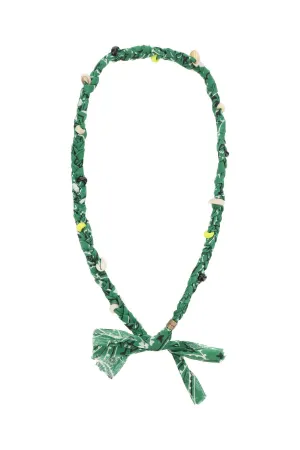 Alanui Bandana Printed Tied Fastened Necklace