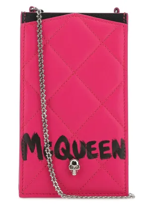 Alexander McQueen Diamond-Quilted Phone Case