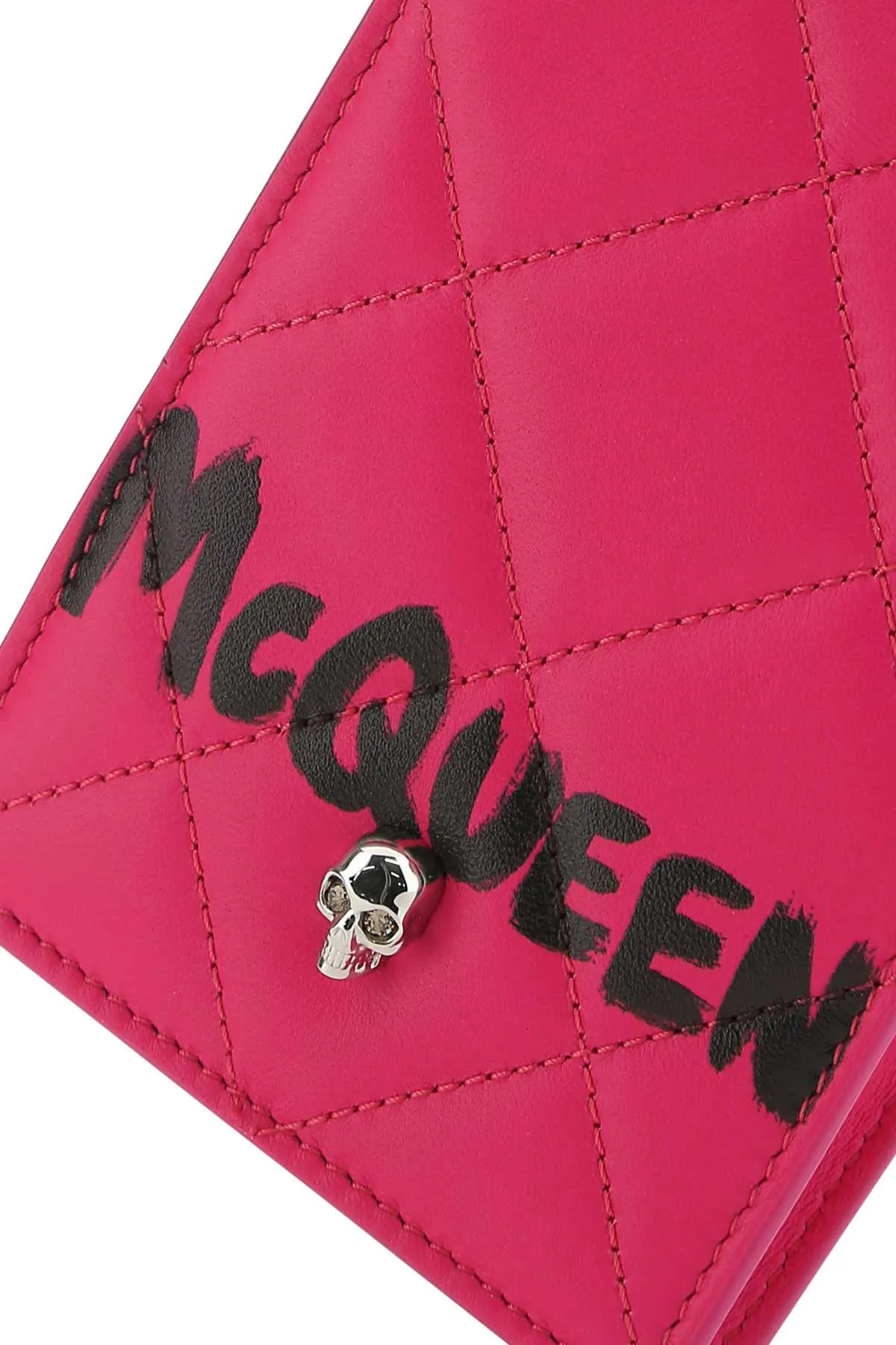 Alexander McQueen Diamond-Quilted Phone Case