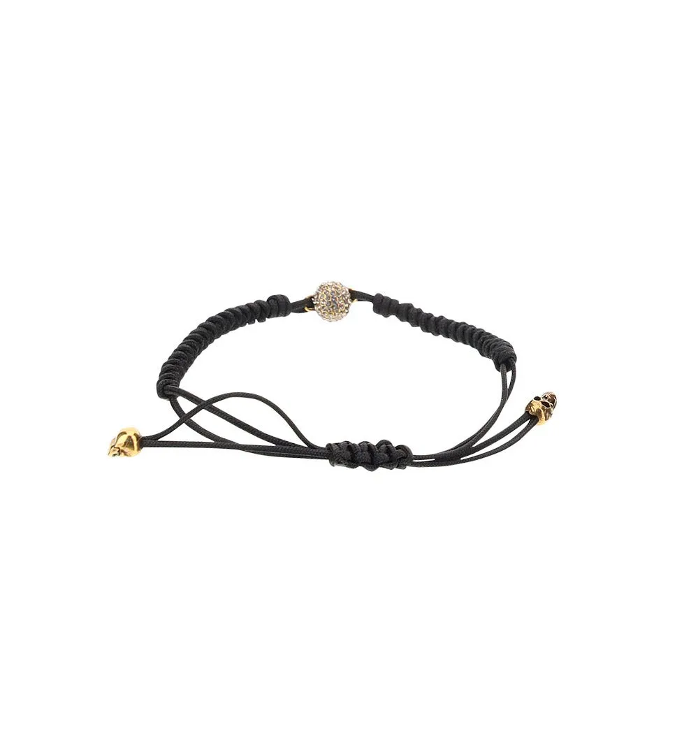 Alexander McQueen Embellished Skull Bracelet