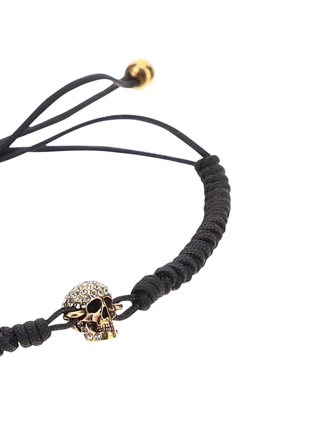 Alexander McQueen Embellished Skull Bracelet