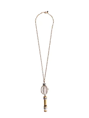 Alexander McQueen Embellished Whistle Necklace
