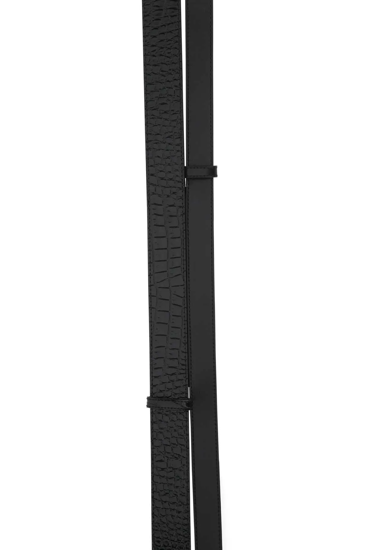 Alexander McQueen Embossed Double Buckle Belt
