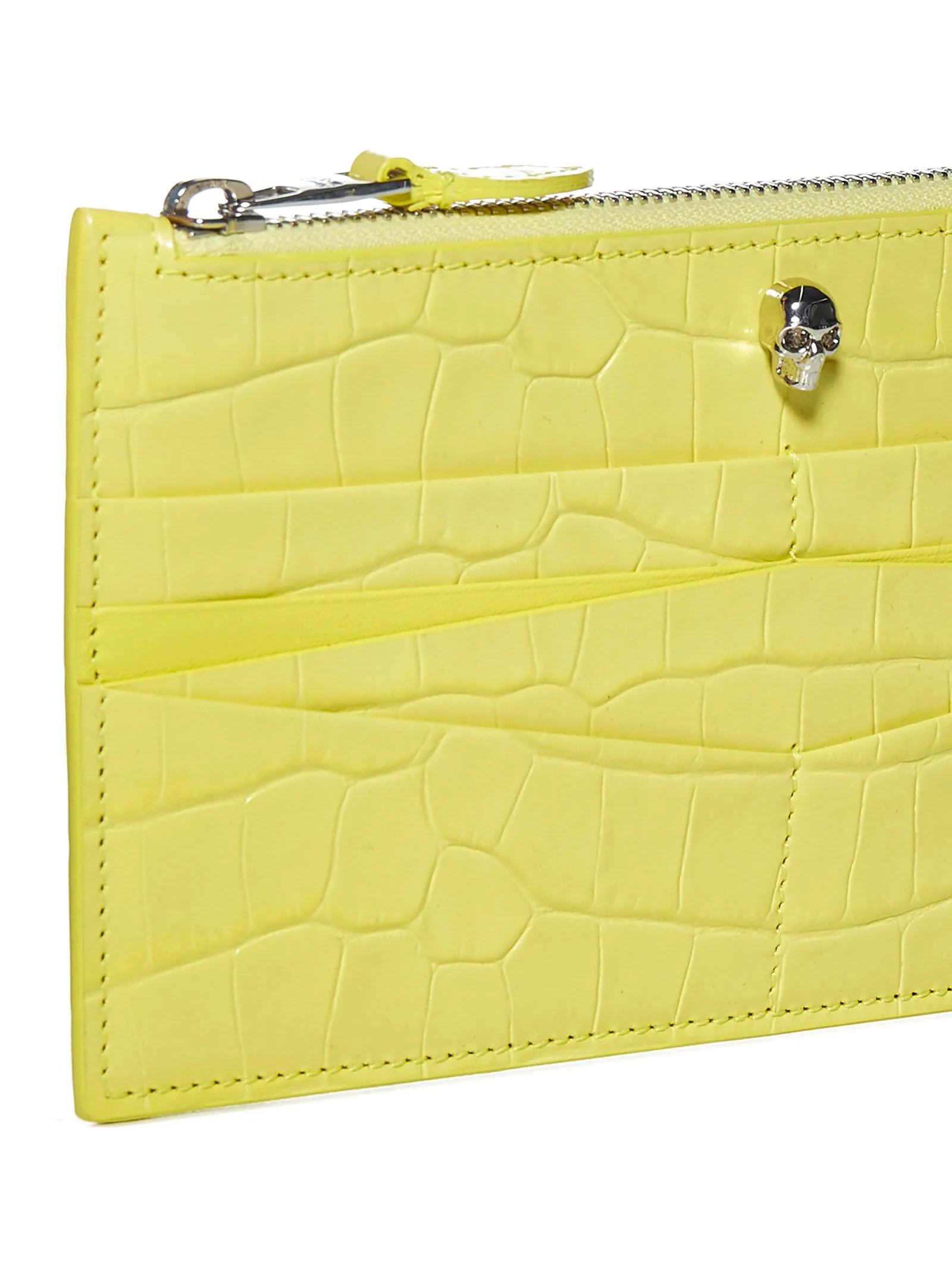 Alexander McQueen Embossed Zipped Wallet
