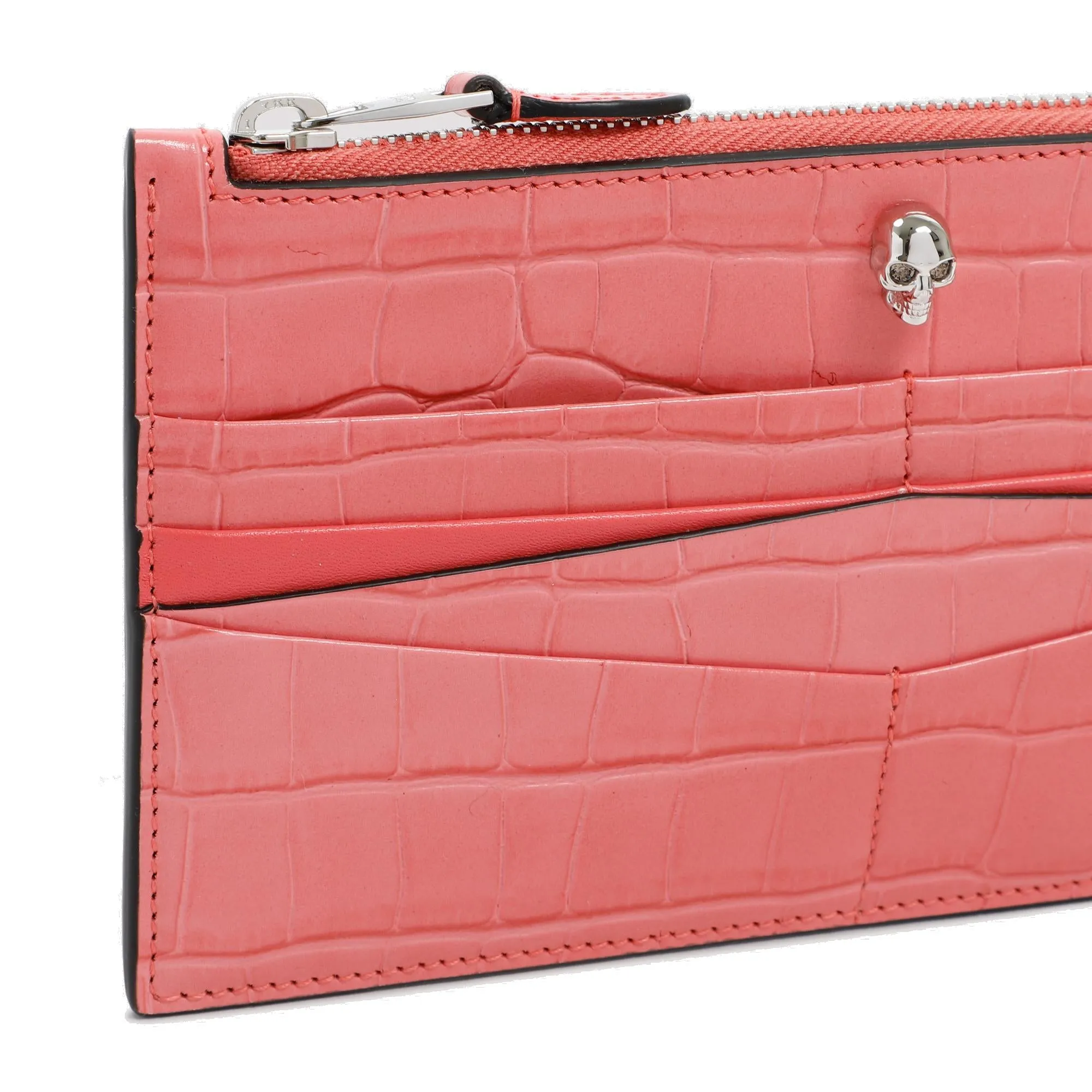 Alexander McQueen Embossed Zipped Wallet