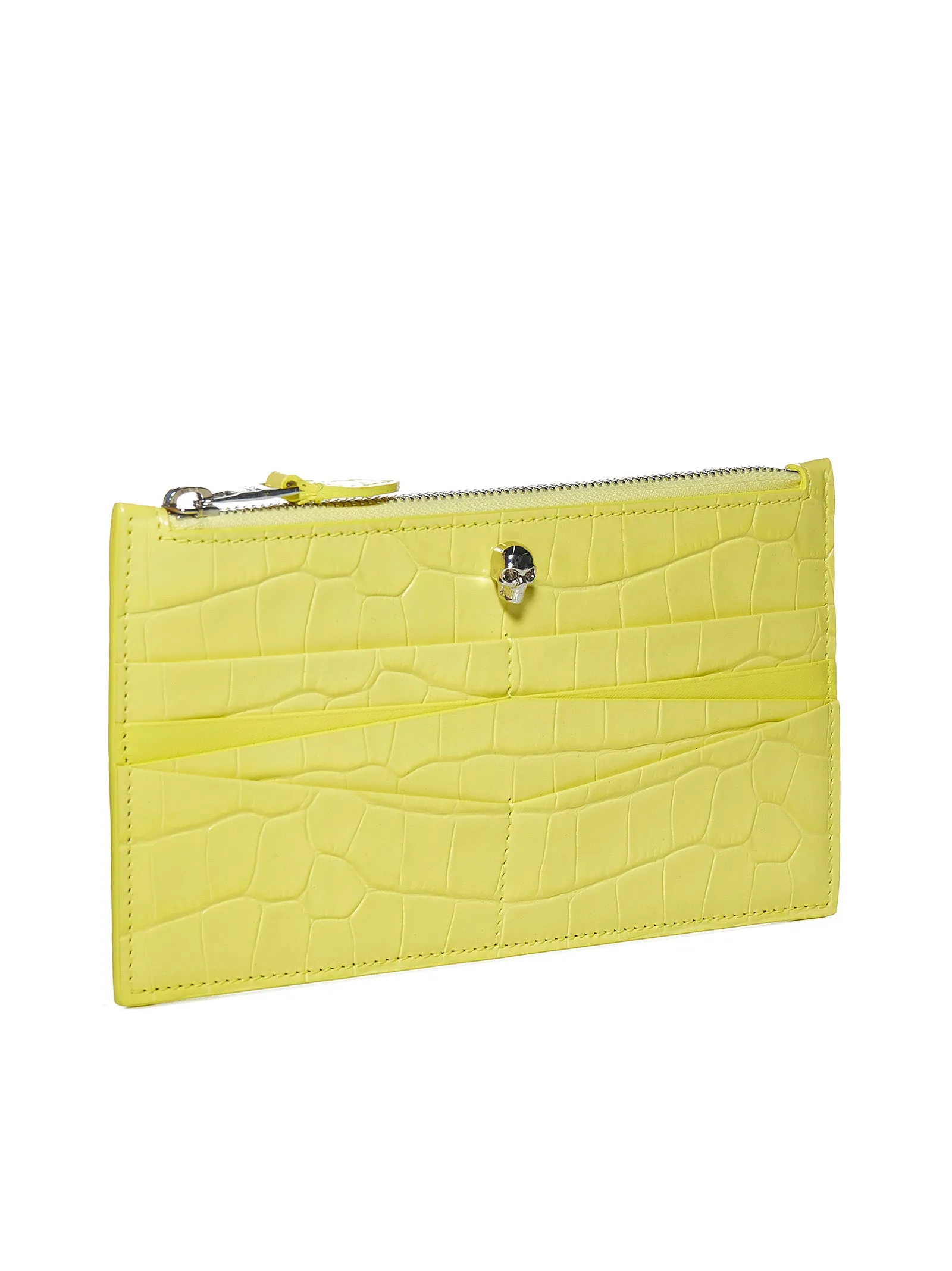 Alexander McQueen Embossed Zipped Wallet
