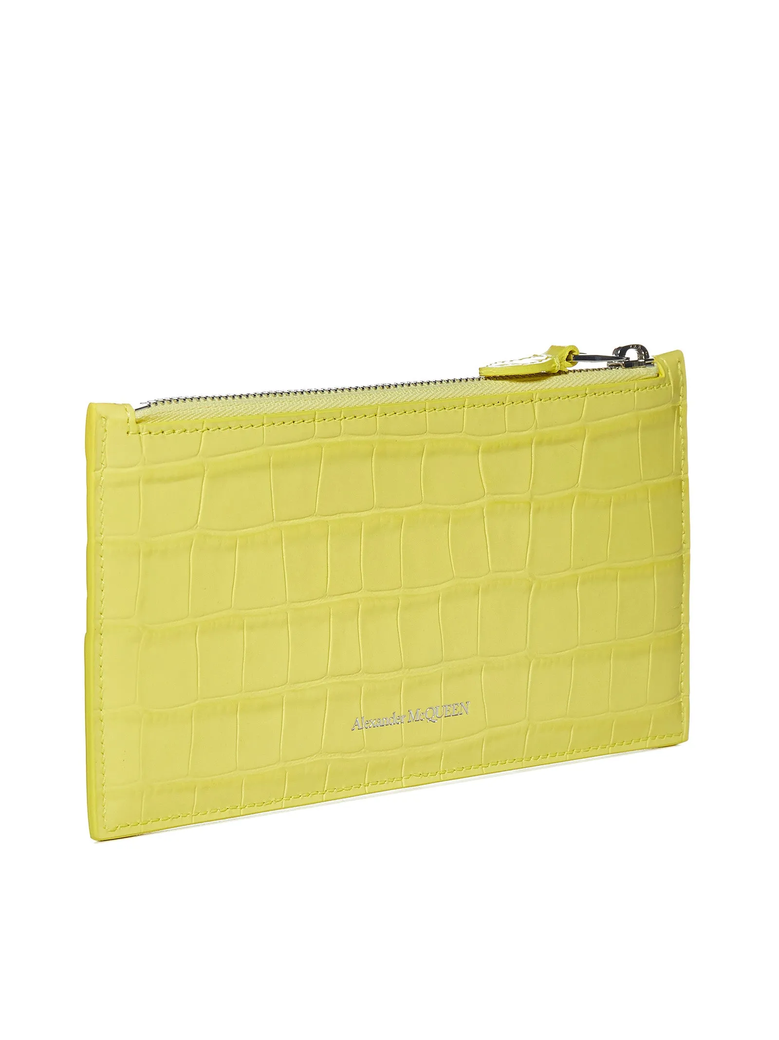Alexander McQueen Embossed Zipped Wallet