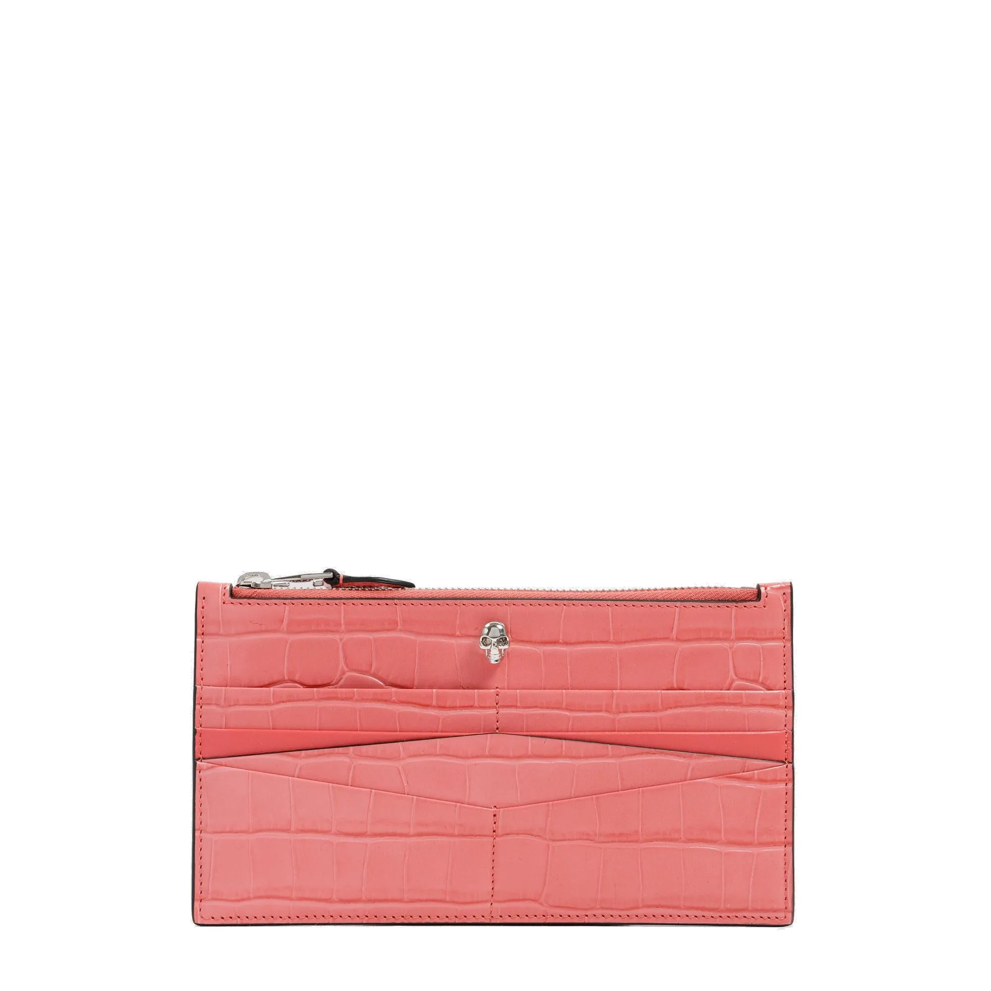 Alexander McQueen Embossed Zipped Wallet