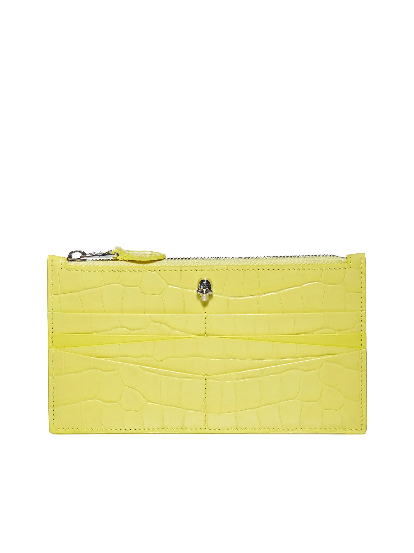 Alexander McQueen Embossed Zipped Wallet