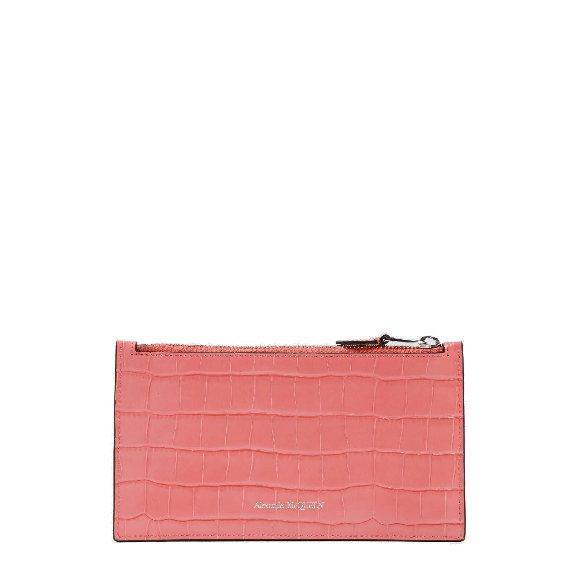 Alexander McQueen Embossed Zipped Wallet
