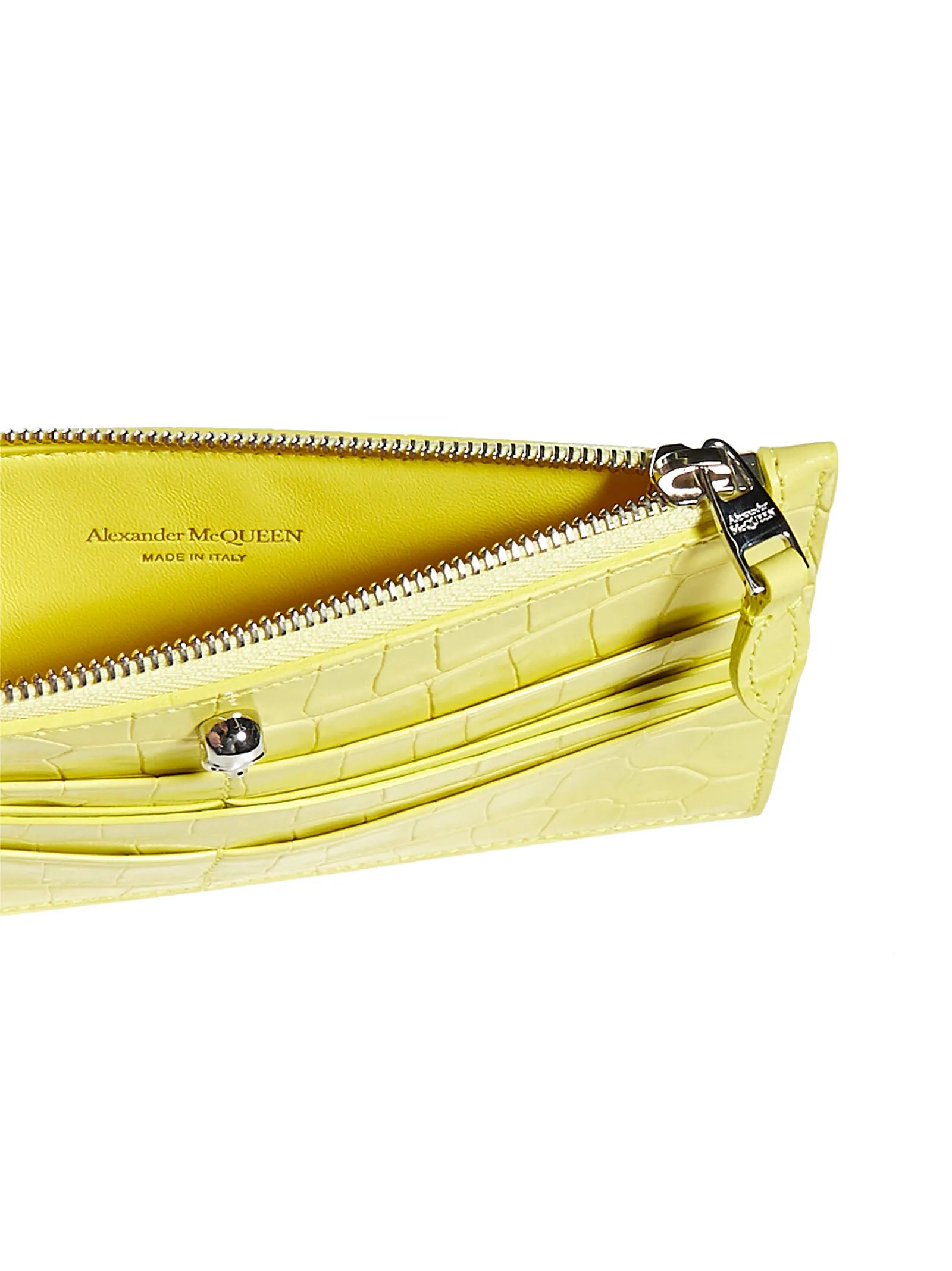 Alexander McQueen Embossed Zipped Wallet