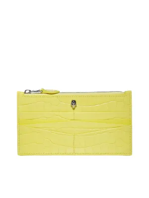 Alexander McQueen Embossed Zipped Wallet