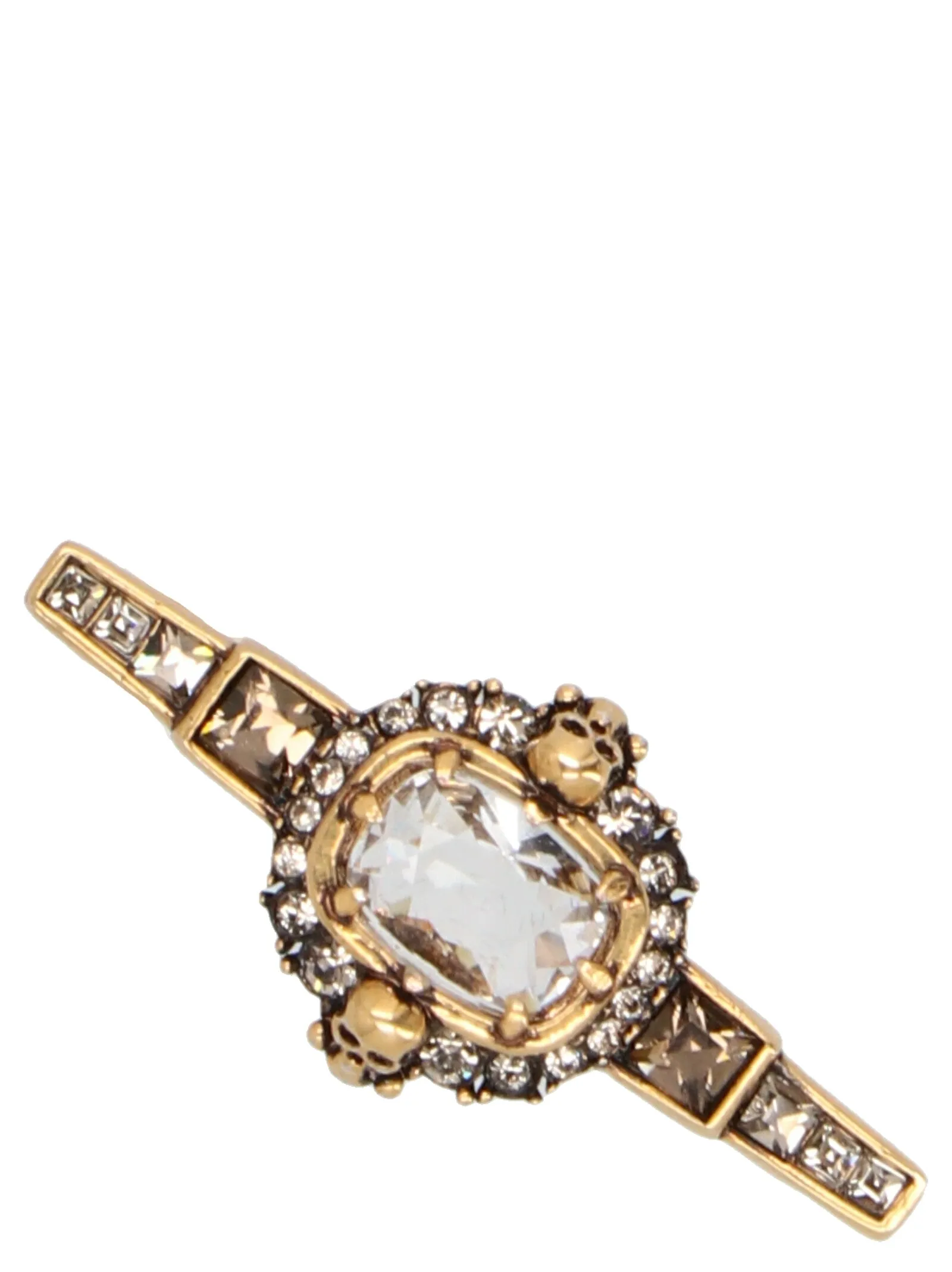 Alexander McQueen Logo Engraved Embellished Cuff Earring