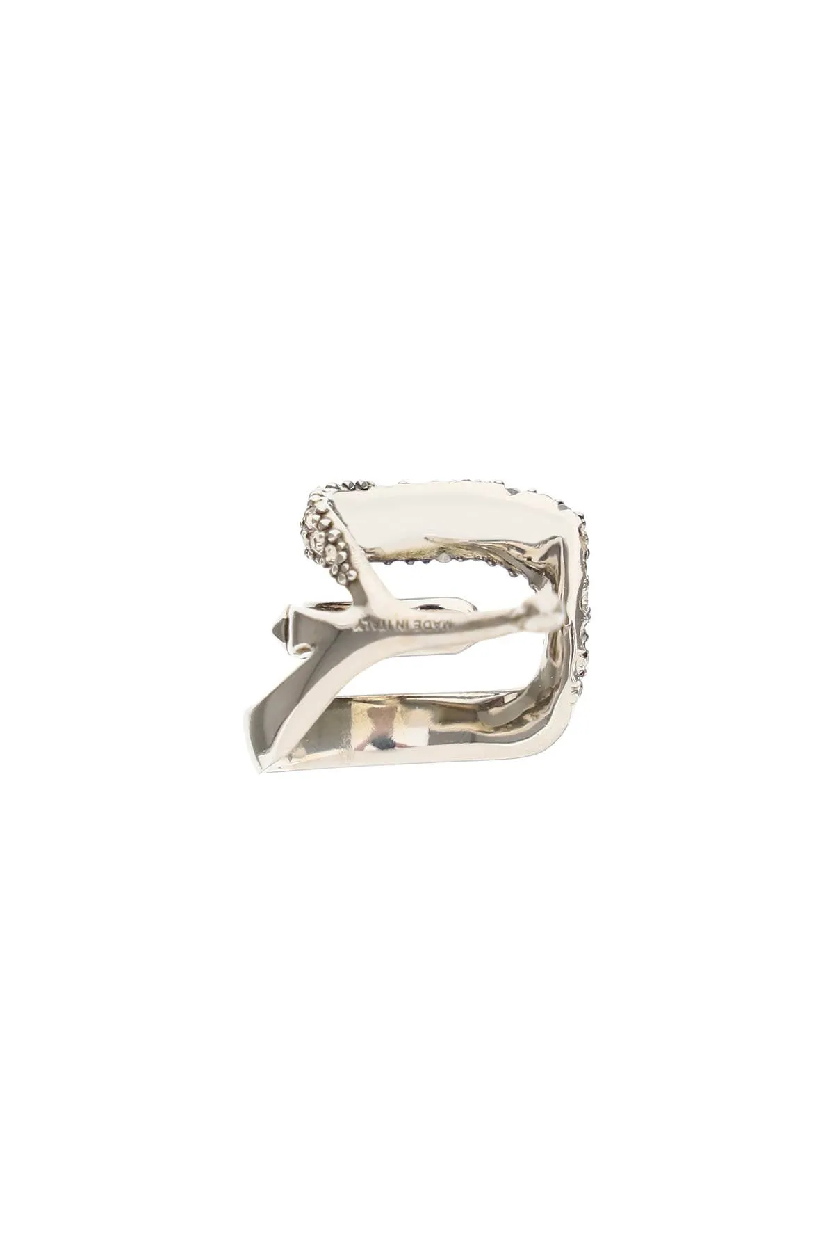 Alexander McQueen Logo Engraved Single Cuff Earring