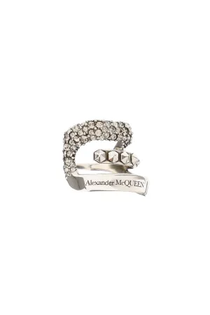 Alexander McQueen Logo Engraved Single Cuff Earring