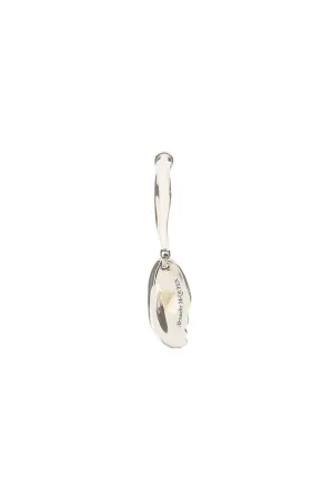 Alexander McQueen Logo Engraved Single Drop Earring
