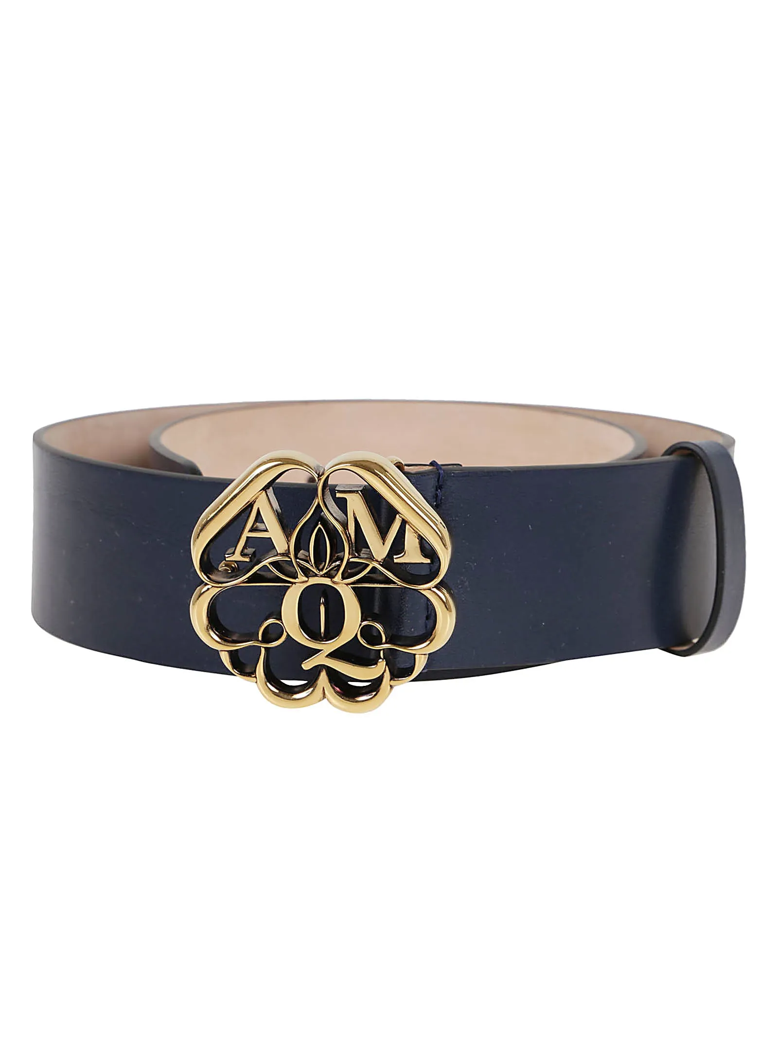 Alexander McQueen Logo Plaque Buckle Belt