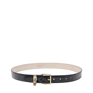 Alexander McQueen Skull Charm Buckle Belt