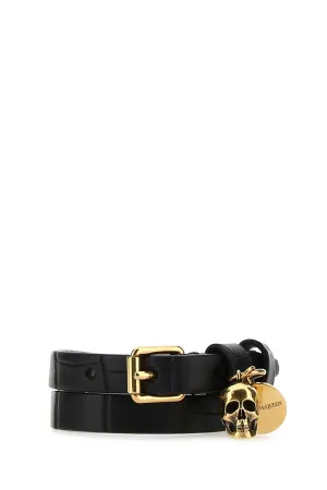 Alexander McQueen Skull Charm Wrap Bracelet
