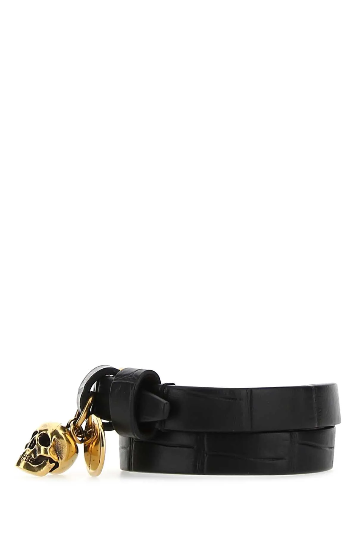 Alexander McQueen Skull Charm Wrap Bracelet