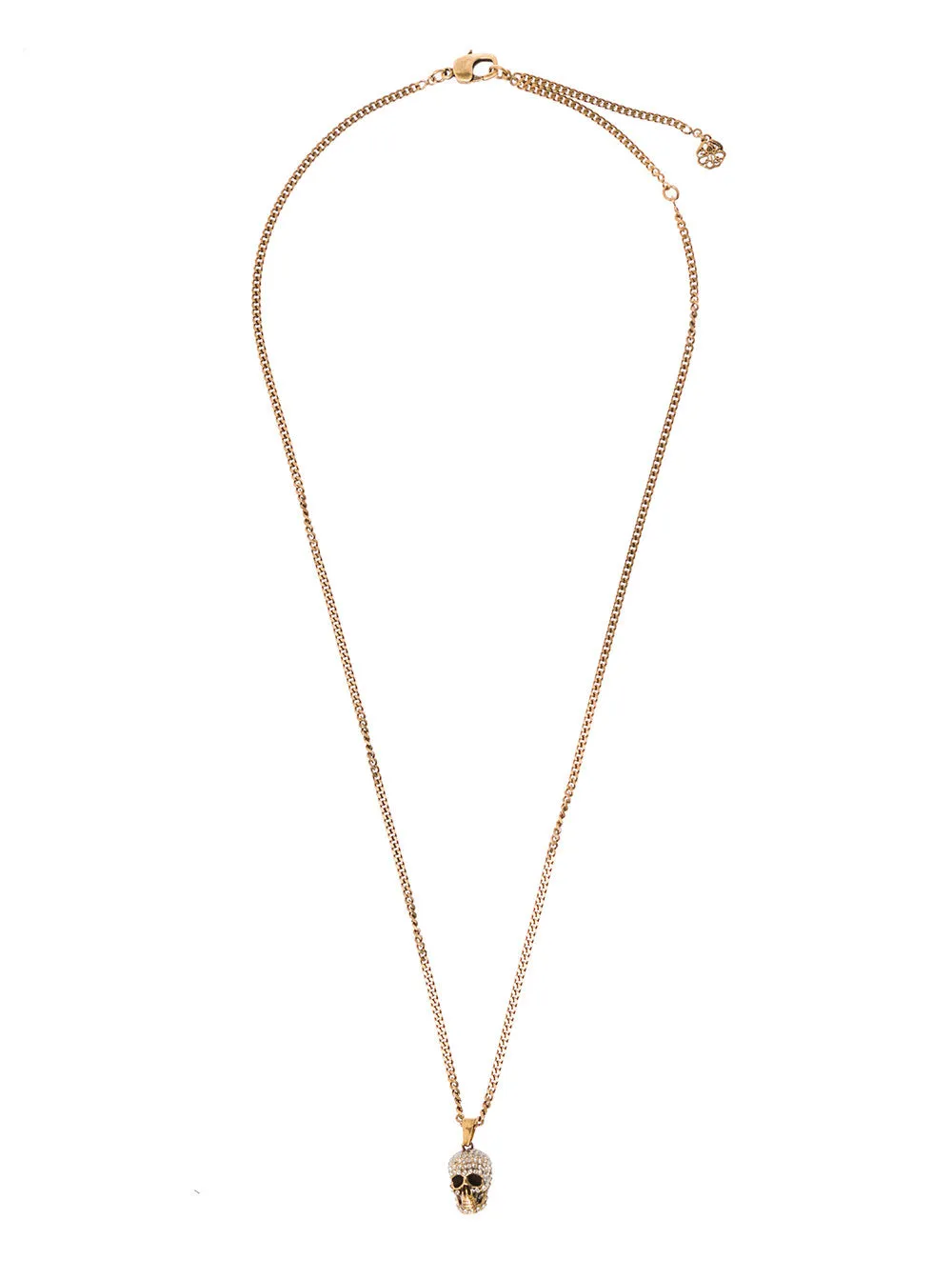Alexander McQueen Skull Embellished Cable-Link Chain Necklace