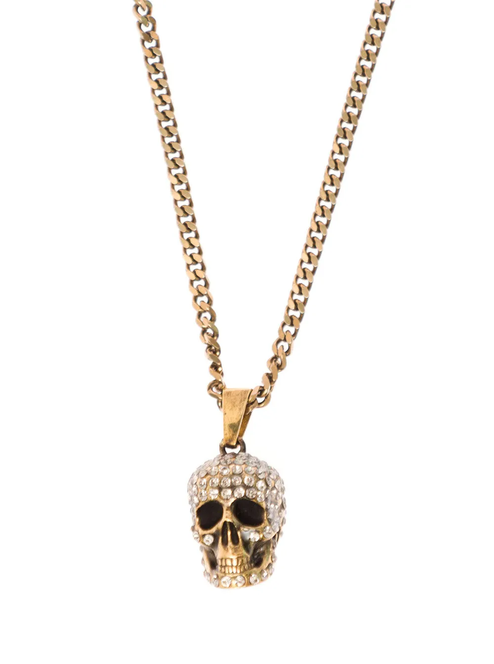 Alexander McQueen Skull Embellished Cable-Link Chain Necklace