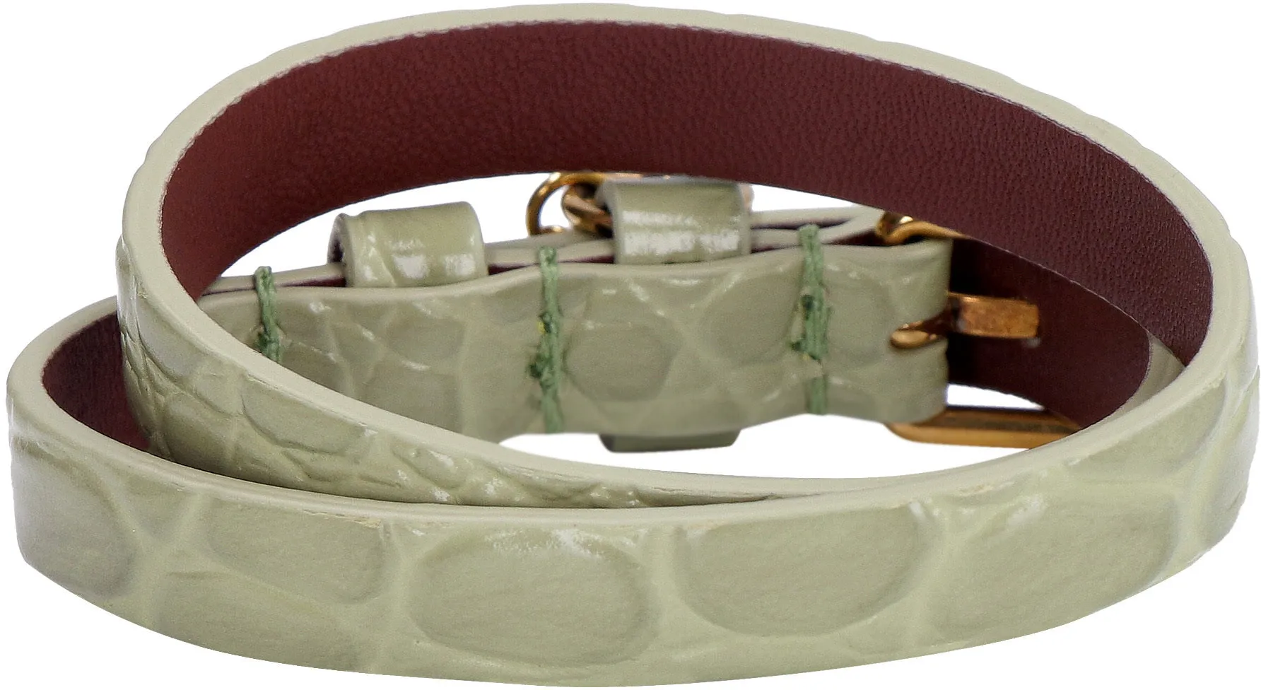 Alexander McQueen Skull Logo Plate Embossed Bracelet