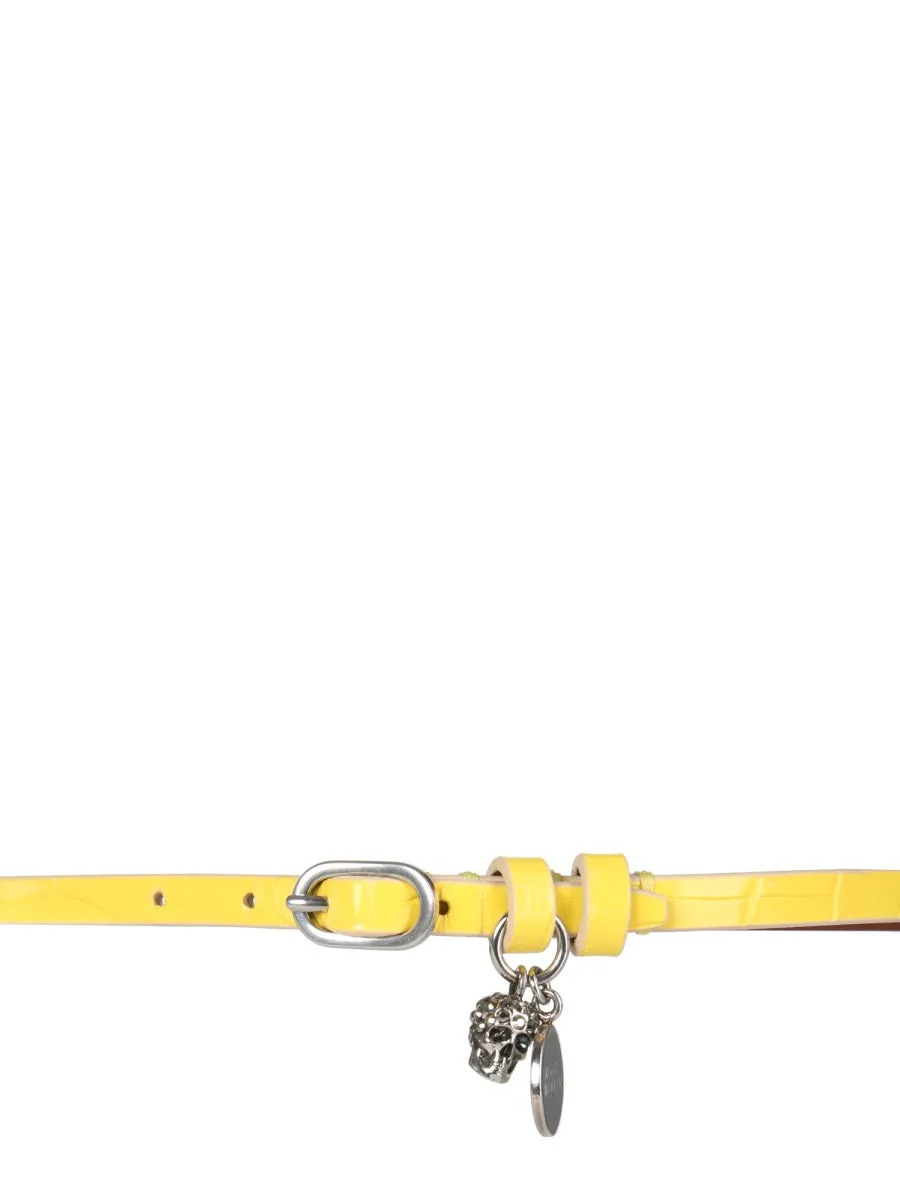 Alexander McQueen Skull Pendant Wrap Bracelet