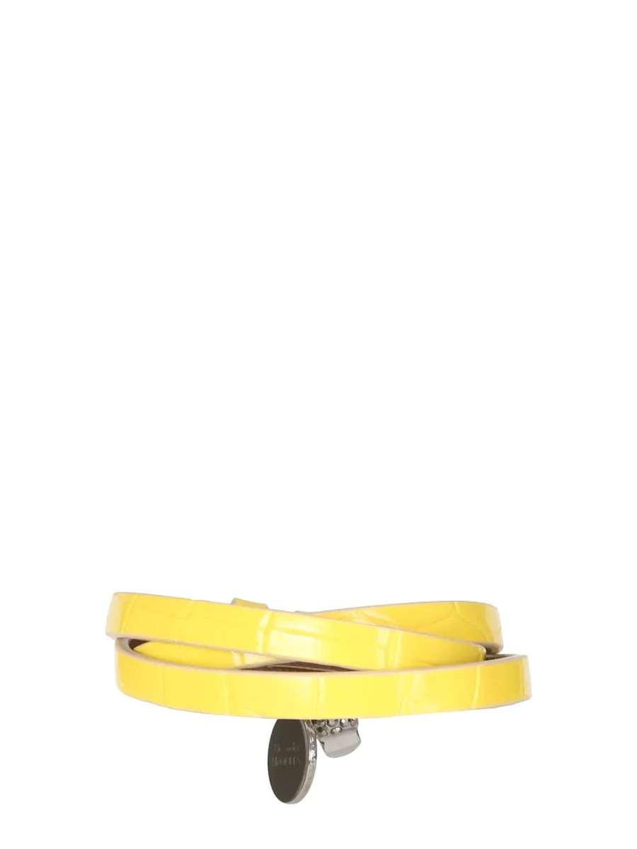 Alexander McQueen Skull Pendant Wrap Bracelet