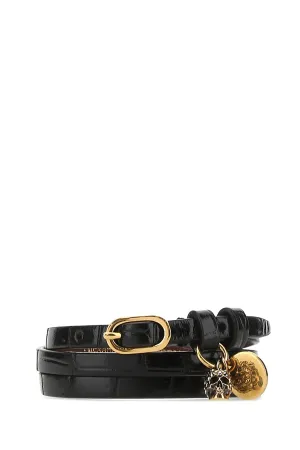Alexander McQueen Wrap Skull Charm Bracelet