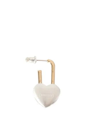 Ambush Heart Padlock Single Earring