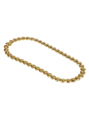 Ambush Logo Engraved Heart-Link Necklace