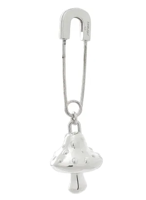 Ambush Mushroom Safety Pin Single Earring