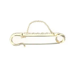 APM Monaco Chain Detailed Safety Pin Earring