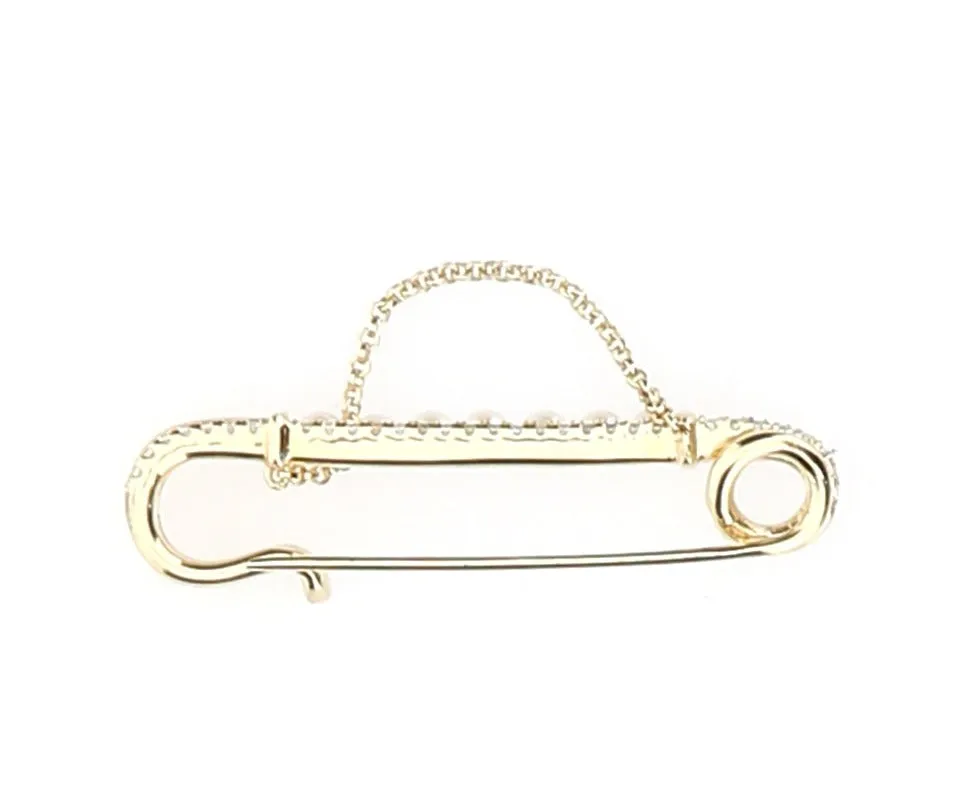 APM Monaco Chain Detailed Safety Pin Earring