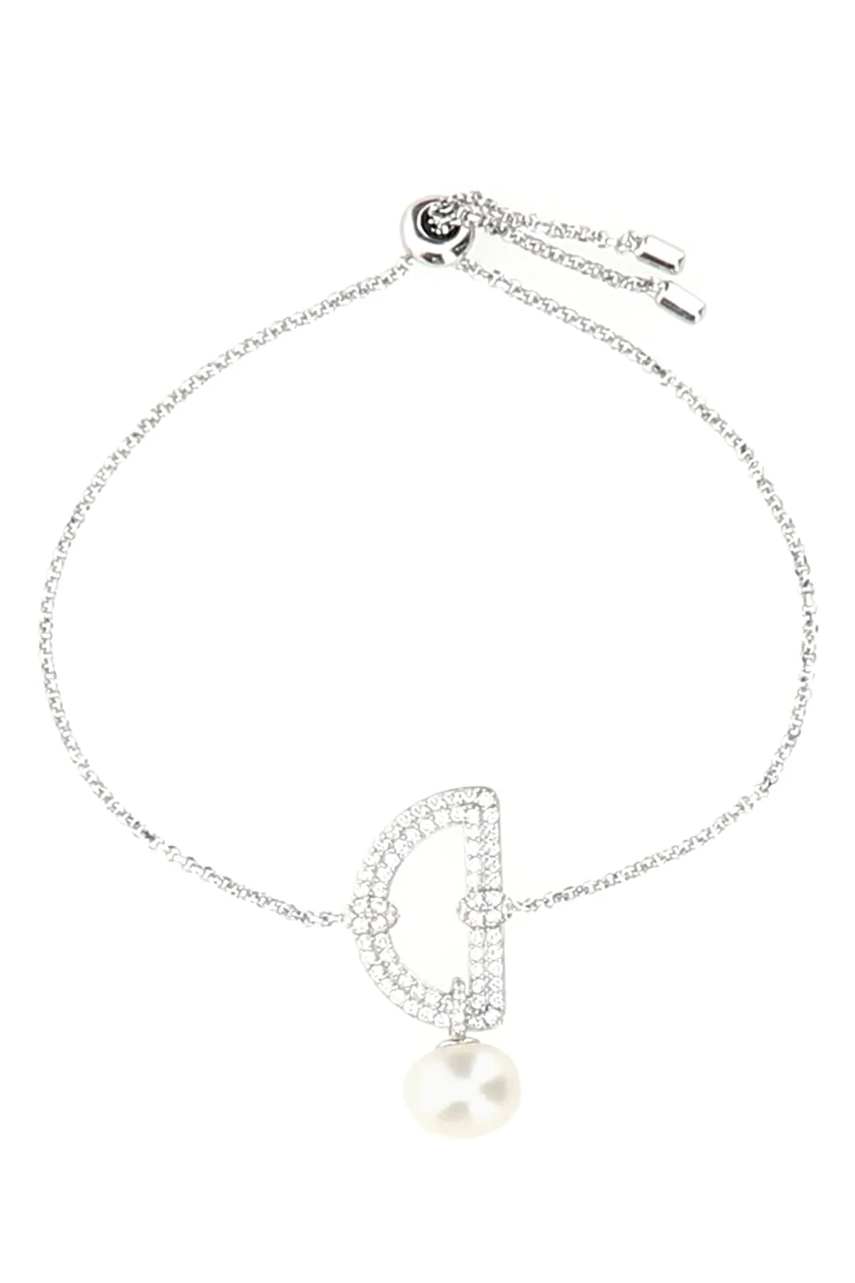 APM Monaco Embellished Pearl Drop Bracelet