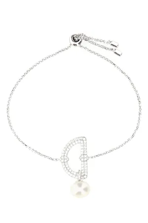 APM Monaco Embellished Pearl Drop Bracelet