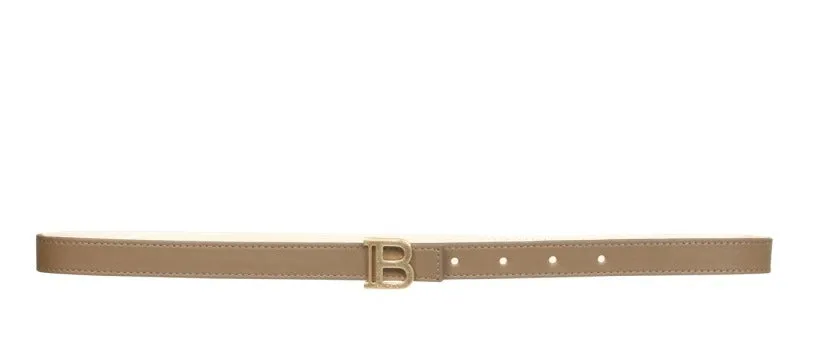 Balmain Logo Plaque Buckle Belt
