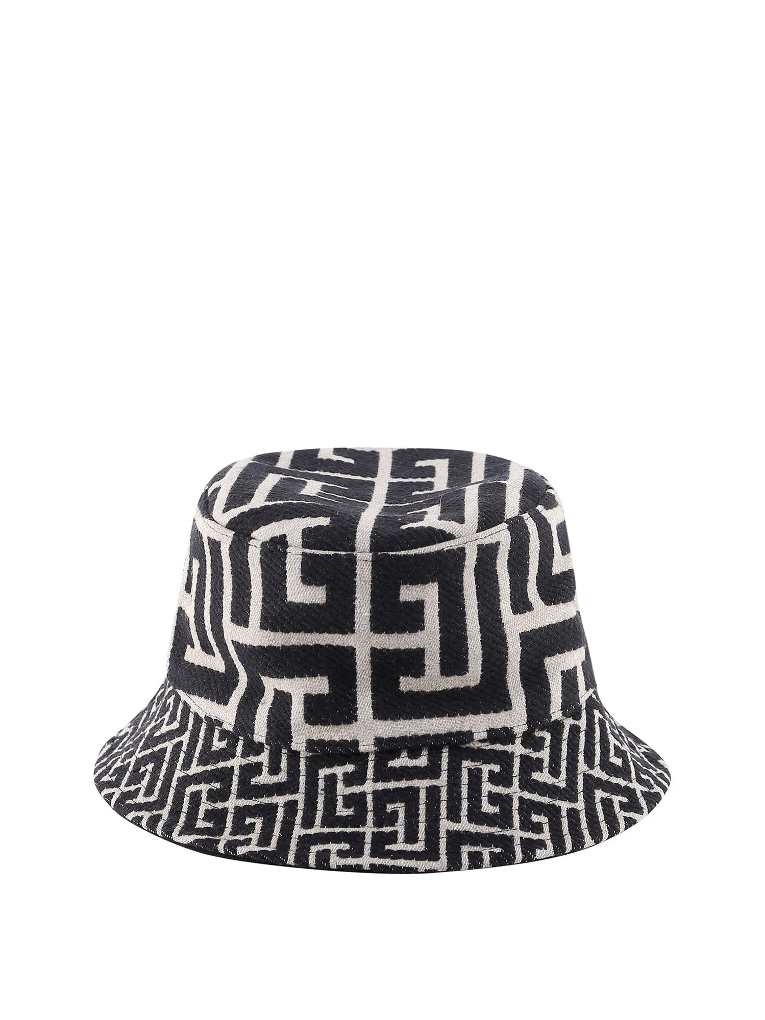 Balmain Monogram Pattern Reversible Bucket Hat