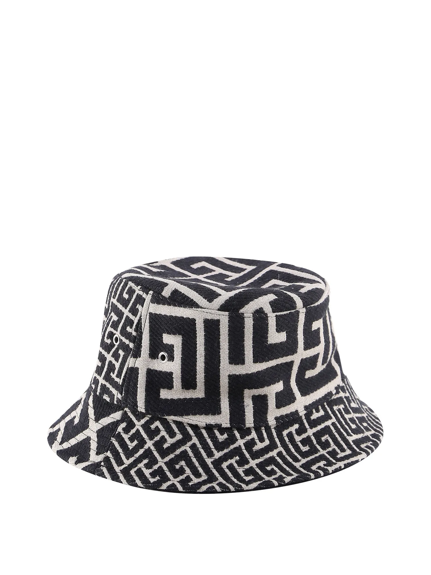 Balmain Monogram Pattern Reversible Bucket Hat