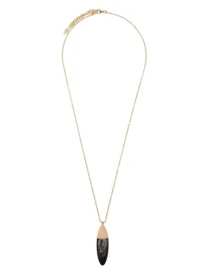 Brunello Cucinelli Logo Engraved Detail Necklace