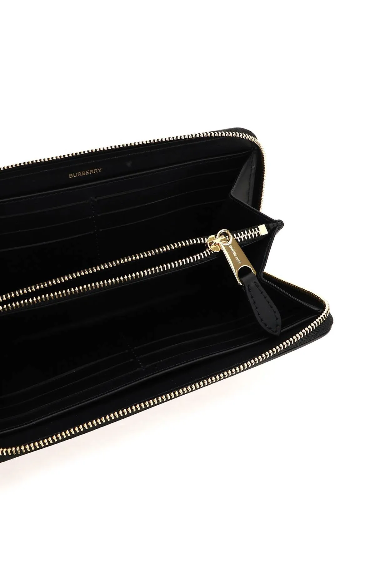 Burberry Check Pattern Zipped Wallet