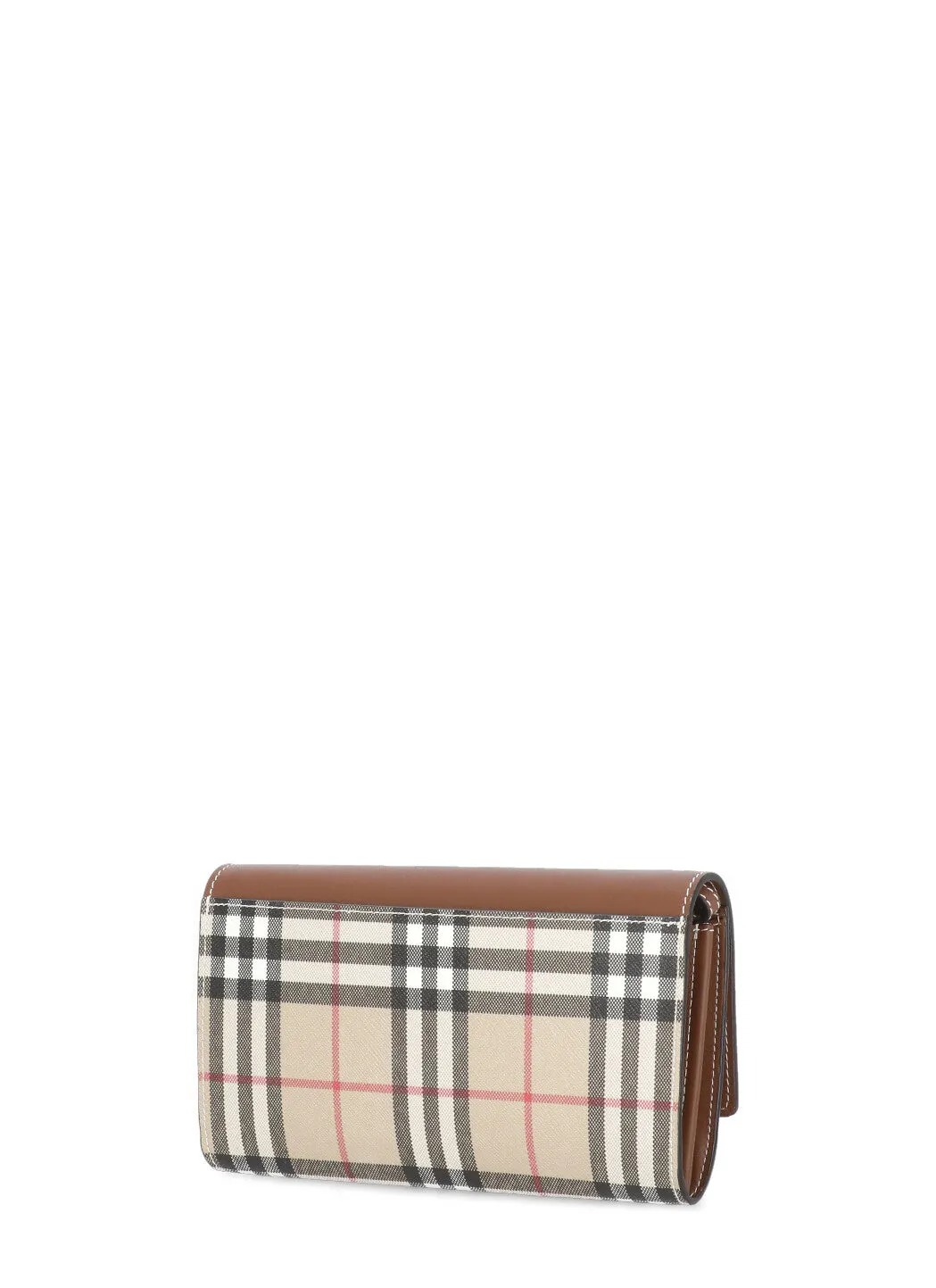 Burberry Checked Strapped Wallet