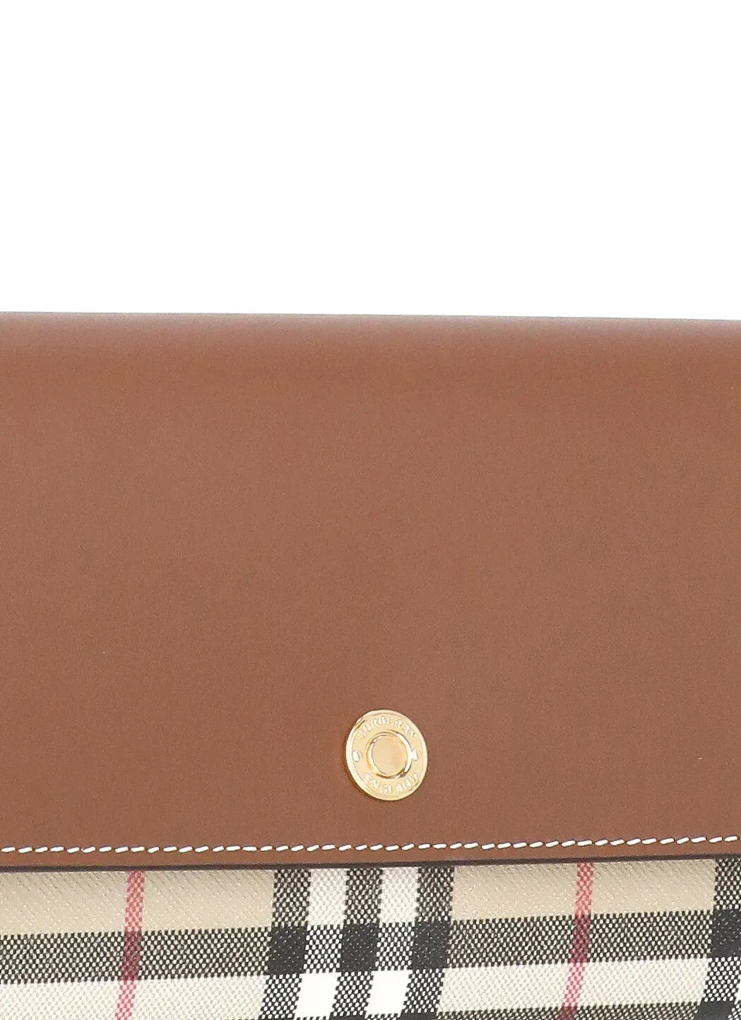 Burberry Checked Strapped Wallet