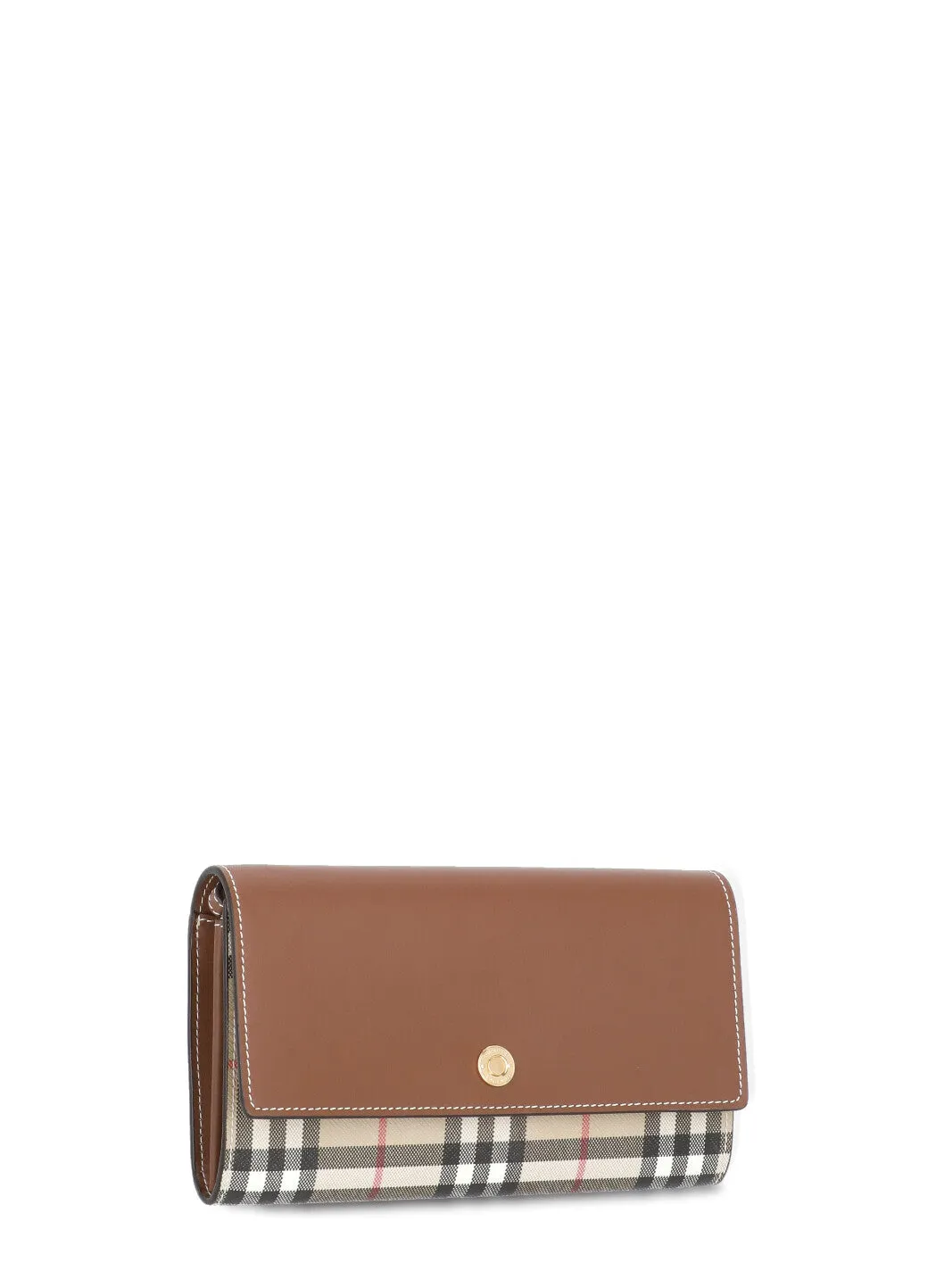 Burberry Checked Strapped Wallet