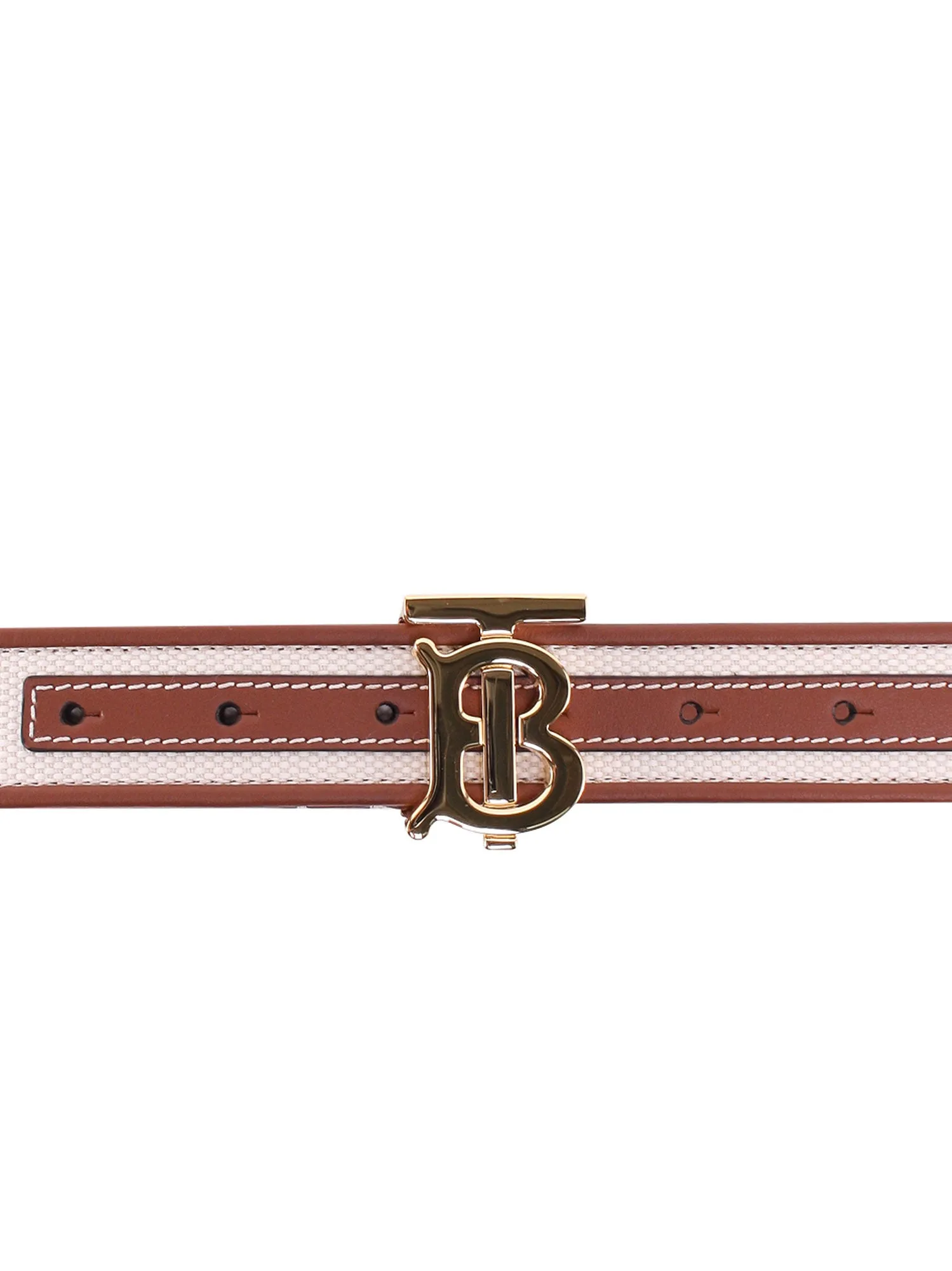 Burberry Monogram Plauqe Buckle Belt