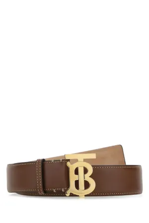 Burberry TB Logo Plaque Buckle Belt