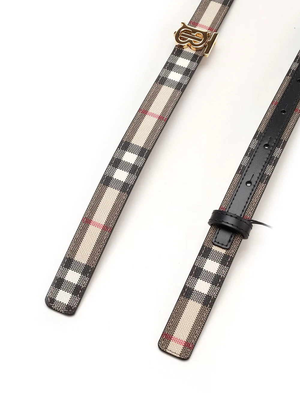 Burberry TB Monogram Plaque Reversible Belt