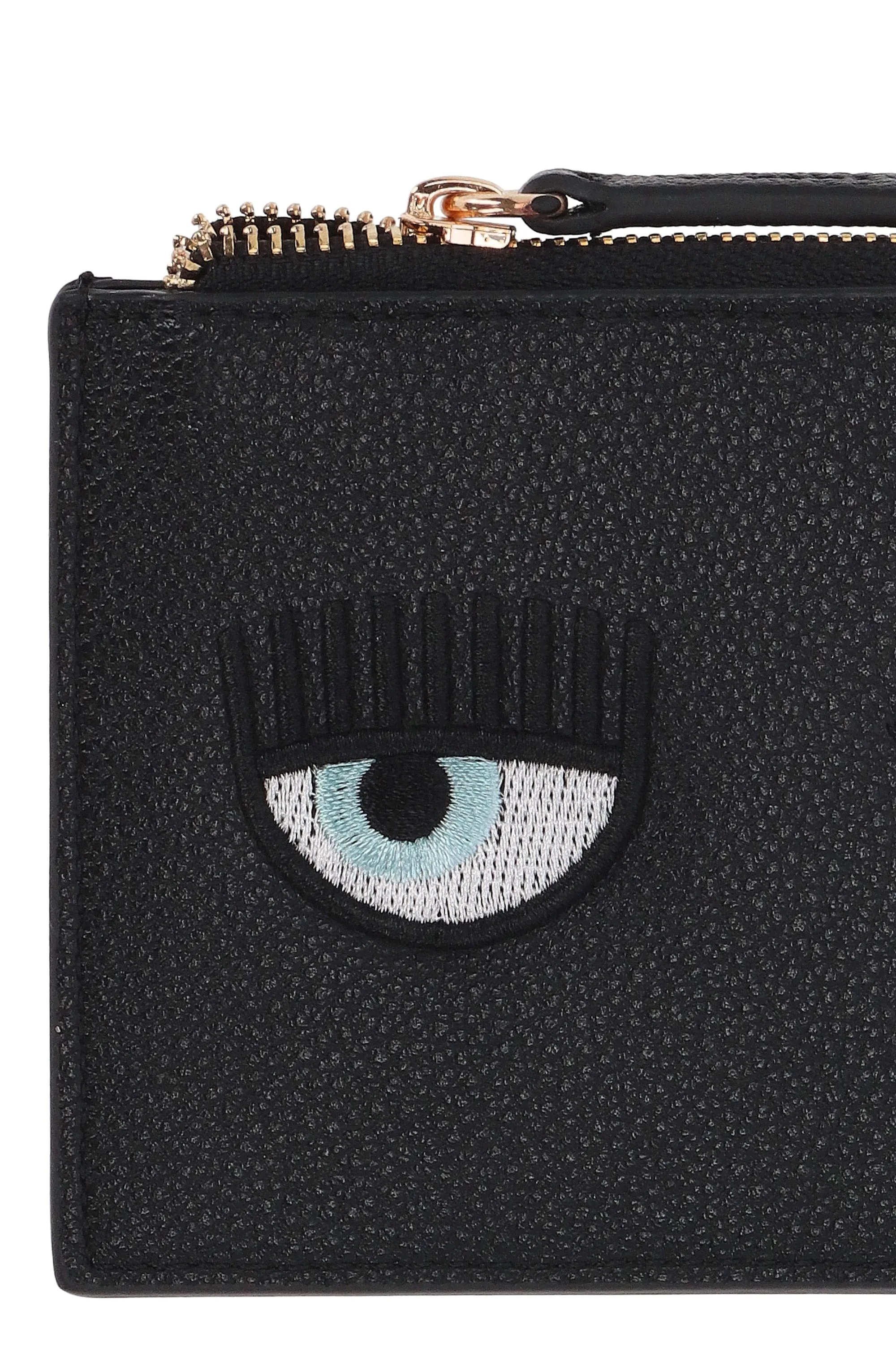 Chiara Ferragni Logo-Embroidered Zipped Wallet