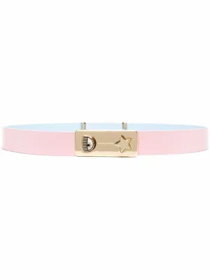 Chiara Ferragni Logo Plaque Buckle Belt